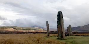 Standing stones on Machrie Moor,Isle of Arran,Scotland.