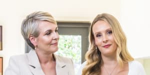 Minister for the Environment and Water Tanya Plibersek at home with daughter Anna:“Her empathy and compassion were used against her by someone in a phenomenally manipulative way.”
