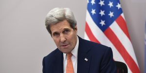 John Kerry,here at COP21 in 2015,is back for COP26. 