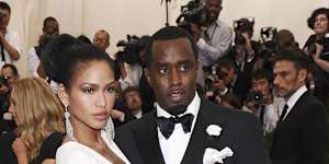 FILE - Cassie Ventura,left,and Sean “Diddy” Combs appear at The Metropolitan Museum of Art’s Costume Institute benefit gala celebrating “China:Through the Looking Glass” in New York on May 4,2015. (Photo by Charles Sykes/Invision/AP,File)