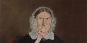Sarah Cobcroft by Joseph Backler. 1864. ML 169. Backler painted her when she was 84.