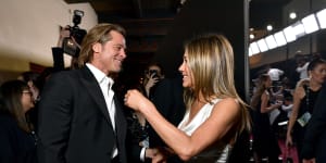 Brad Pitt and Jennifer Aniston reunited at Monday's 26th Annual Screen Actors Guild Awards.