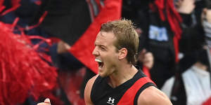 Darcy Parish had a breakout season for the Bombers,gaining All-Australian recognition.