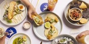 Mexican-inspired dishes and cocktails on the menu at Four Hundred. 