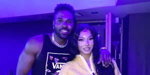 Jason Derulo and Emaza Gibson at his Californian studio in 2021.