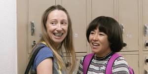 Maya Erskine (right),pictured with Anna Konkle,brings her awkward Pen15 energy to Mr.&Mrs. Smith. 
