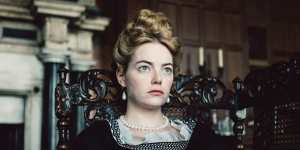 Emma Stone executes a dramatic change in temperament and personality without taking one false step in The Favourite.