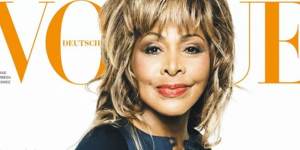 Tina Turner on the cover of Vogue’s German edition in April 2013. The singer was 73-years-old,making her the oldest Vogue cover model at the time.