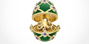 The loot was a limited-edition,Fabergé egg pendant inspired by the 1983 James Bond film Octopussy.
