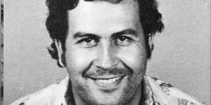 Cocaine cartel kingpin Pablo Escobar.