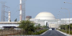 The Bushehr nuclear power plant,outside the southern city of Bushehr,Iran,in 2010.