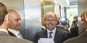 New policy:Peter Beattie and Todd Greenberg after Thursday's announcement.