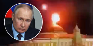 The Kremlin claimed a Ukrainian drone attack targeted Vladimir Putin at the Kremlin but offered no evidence.