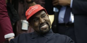 Kanye West says he is taking off his red hat and his tilt for president is serious.