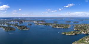 The Stockholm Archipelago from the air.