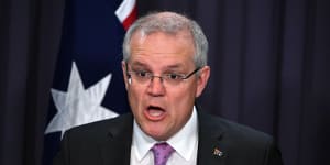 Scott Morrison's website taken over by troll,now plays lewd rock song