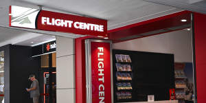 Flight Centre posted a huge profit.