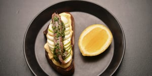 Napier Quarter's anchovy on toast is a must-order.