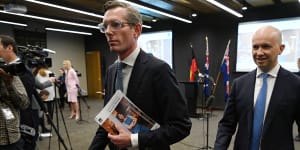 NSW Premier Dominic Perrottet and Treasurer Matt Kean.