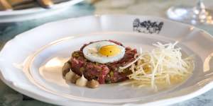 Go-to dish:Beef tartare,guindillas,quail egg,shiitake,crispy potatoes.