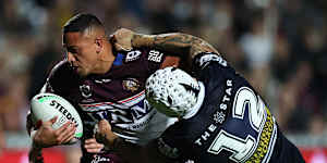 Manly forward Siosiua Taukeiaho.