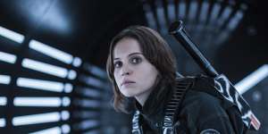 Felicity Jones in Rogue One:A Star Wars Story.,