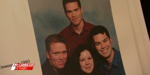 A family photo of Gareth (left) and Nathaniel (back) with their sister Naomi and eldest brother Andrew.