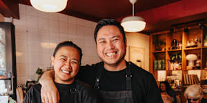 Adhika co-owners Aileen Aguirre and head chef Francis dela Cruz.