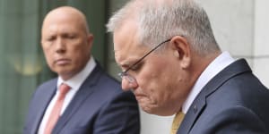 The resignation of Scott Morrison would cause headaches for Opposition Leader Peter Dutton.