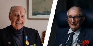 World War II veterans Frank McGovern and Jack Van Emden.
