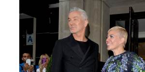 “Mysteria Wisteria”,part of the Romance was Born 2016 collection,and seen on the right worn by Catherine Martin with husband Baz Luhrmann at New York’s 2016 Met Ball.
