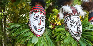 Tami islands welcome ceremony.