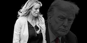“What could possibly go wrong?” Donald Trump and former porn actress Stormy Daniels. 