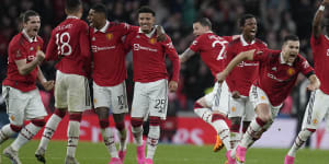 Manchester United beat Brighton on penalties to make FA Cup final