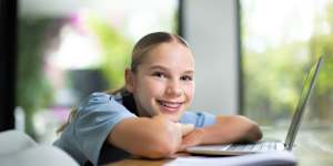 Violet,who is Year 5,has tutoring for the NAPLAN test,but it is a part of her overall tutoring program.