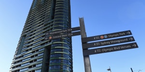 The troubled Opal Tower in Sydney's Olympic Park. 