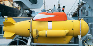 An unmanned underwater vehicle. China is investing heavily in the kind of technology that could detect once-stealthy submarines.