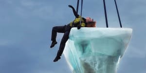 Thaw will feature performers balancing on a giant slab of ice over the harbour. 