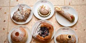 Like its Carlton counterpart,Brunetti Classico is serving a variety of Italian-style cakes and pastries. 