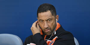 Rattled:Tigers coach Benji Marshall.