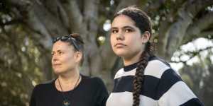 Meg Garrido with her daughter Violet who attends Northern Beaches Secondary College Mackellar Girls Campus.