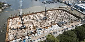 GIF The ongoing development of the new Sydney Fish Market,which is set to open in 2024. 