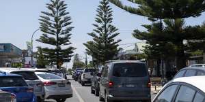 The streets of many beachside towns are clogged during the school holidays.