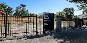 he vacant land on 12 Moonbria Avenue,which is behind the Genazzano FCJ College.