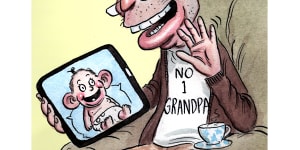 Tony Abbott is now a grandfather.