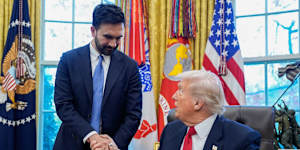 “I’ll be cheering for him,” Trump said as he met New York City mayor-elect Zohran Mamdani in the Oval Office.
