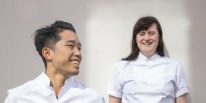 Smeg Young Chefs of the Year,Cameron Tay-Yap and Lily McGrath.