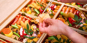 Osechi box.