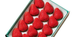 Shinjuku Takano Strawberries sell online for as much as 5940 yen ($60).