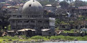 The uprising of Islamic State militants caused the destruction of Marawi in the southern Philippines.